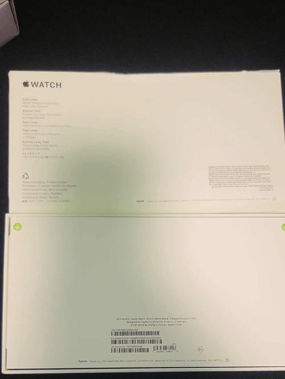 Apple Watch Ultra 3 GPS + Cellular 49mm Black